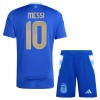 Maillot de Supporter Argentine Messi 10 Extérieur 2024 Pour Enfant